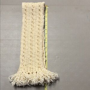 Cozy Cream Knit Scarf for Kids